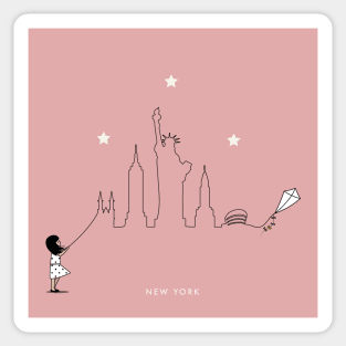 New York Skyline Sticker